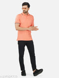 Alarm Men's & Boys Stylish Cotton Regular Fit Solid Polo Neck T-Shirt- Pure Cotton, Ultra Soft, Half Sleeves, Comfortable, Lightweight Polo T-Shirt