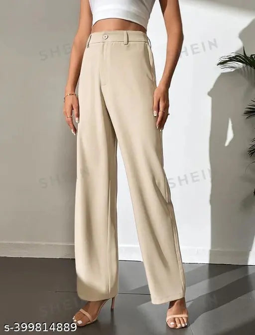 Spring formal plain pants