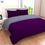Polycotton double comforter, plush siliconized fiberfill down alternative, exquisite year-round comfort, Indian made