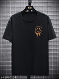 Veroconic printed cotton blend men's oversized graphic tee, short sleeves on display