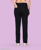 Black stretchable denim flared jogger jeans mid waist, baggy, for girls plus size XL2XL 3XL 4XL