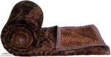 Polyester mink floral winter blanket for double bed, pack of 1, ideal for heavy winter use
