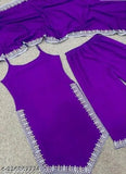 Purple Georgette embroidered Jamun 5 kurta set with dupatta and bottom, Indian partywear dress for women (XS-XXL)