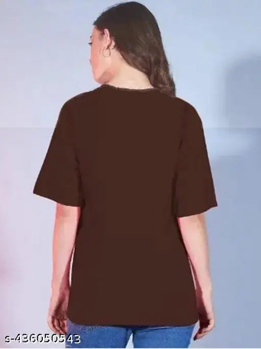 Women's western wear oversized t-shirt with coffee print