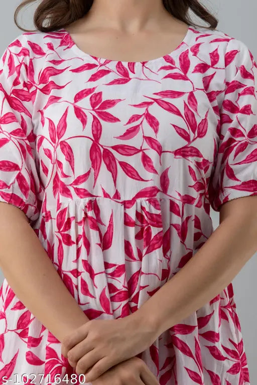 Pure cotton kameez with floral print