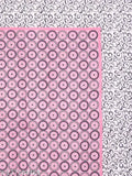 My UniqChoice Pink Color 100% Cotton Jaipuri Traditonal Double BedSheet With 2 Pillow Cover