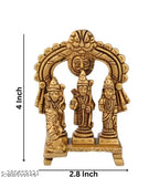 Brass Ram Darbar statues: Rama, Sita, Laxman, Hanuman idols, Indian spiritual sculptures, 7cm x 10cm x 5cm set