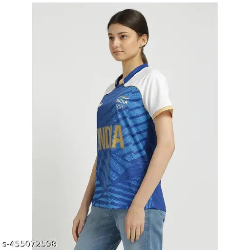 India 2024 Kabaddi Jersey - Men's & Women's polyester, short-sleeved team uniform