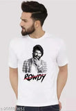 Rowdy Deverakonda men's short sleeve polyester t-shirts in sizes S, M, L, XL, XXL from India (printed)