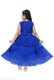 Velvet-net girls frock, embellished sequin dress for party and casual wear (2-3yrs - 7-8yrs), hand wash only