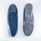 Formal black synthetic leather slip-on ballerinas - stylish, comfortable, and skin-friendly bellies from India