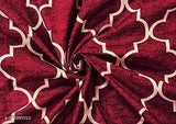 Flat double polycotton bedsheet with 2 ethnic motif pillow covers, lightweight & easy to clean, ideal for summer, country of origin: India