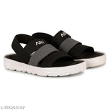 EVA beads technology sports sandals for men and boys with memory foam insole, textured net pattern, ideal for casual wear and running/walking. Size range: 5-5.5 to 15-16 years. Made in India