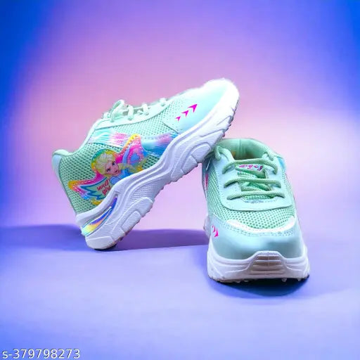 GreenComfort Kids Girls Shoes Pista color, mesh material, EVA sole, slip-on style, size 7x11 for ages 3-3.5 years