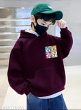 Boys Printed full sleeve Hood Neck Sweatshirt Material Type Polyester
