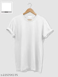 Soft 100% premium combed cotton men's round neck half sleeve solid T-shirts (pack of 2), classic design with M/38in L/40in XL/42in XXL/44in sizes for all-day comfort