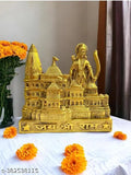 Oxide metal, 2cm x 21cm Ram mandir idol from Ayodhya - ideal gift and home decor item