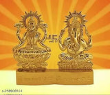 Metal PAYSTORE Combo PACK Ganesha Laxmi Idol with 35 Mantra Machine, India-made devotional items for home use