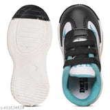 Black and blue casual shoe with mesh appliqué, designed for a boy