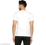Mens Youtube logo printed polyester t-shirt, round neck, striped design, short sleeves, India-made