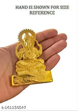 Metal Ganesha Darbar Idols, intricately crafted 10cm x 10cm x 7cm Indian figurine