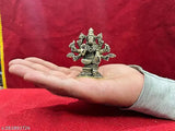 Brass Varahi Amman Idol Small, intricately detailed with super fine finish, 8cm tall, Indian origin