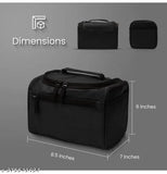 Travel Pouch and Saving Kit: Black canvas pouch with detachable zipper, 1 interior pocket, 1 exterior zip pocket, dimensions: 6" x 8