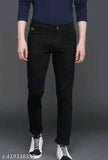 Attractive latest men's black jeans