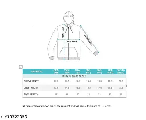 Children's winter jacket, solid polyester blend, hooded design
