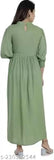 Classy rayon Anarkali gown with 9 buttons and embroidery work for festivals or parties, Indian naira cut design, floor-length flared dress