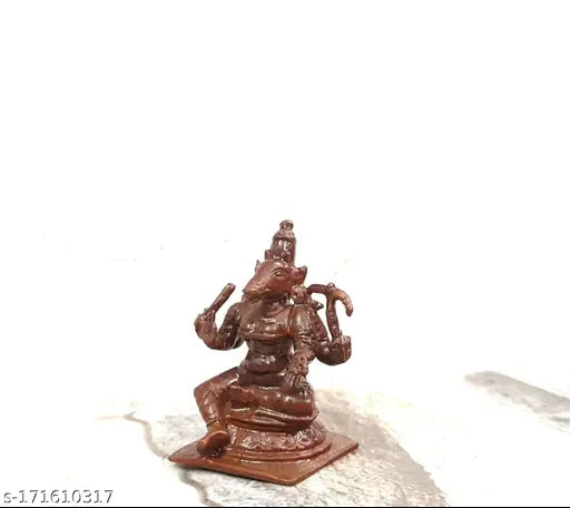 Copper Idols India - by Searchers Paradise ,1.5 inches, Handmade Goddess Varahi, 40 Gram , Patina Antique Finish , Pack of 1 Piece