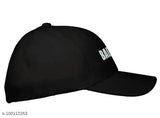 Stylish unisex black cotton baseball cap with printed Bad Boys design, perfect for casual or sportswear, made in India