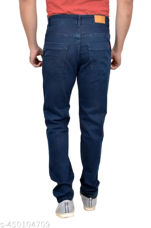 Men's denim slim fit stretch jeans