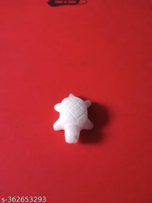 Marble Feng Shui Tortoise, symbolizing longevity and prosperity, 10x3cm plate size