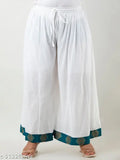 White cotton printed kurta and dupatta set