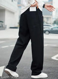 Black baggy men's denim jeans