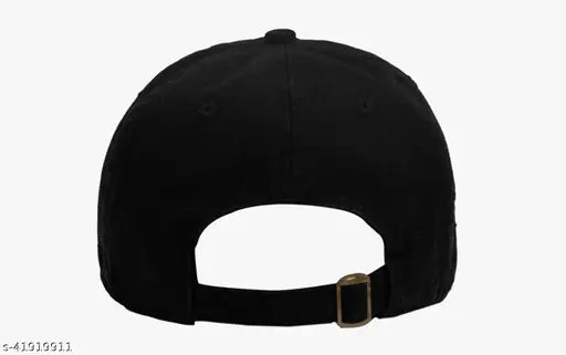A black baseball cap with a large bill