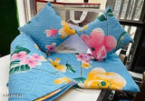 Glace cotton Diwali gift 5-piece queen double bedsheet set, 180 thread count with 2 pillow covers