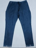 Dark blue cotton kurta and pants, featuring a dupatta