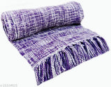 100% cotton, tasseled multipurpose throw blanket for sofa, couch, picnic, meditation - Indian craftsmanship and export quality