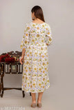 Trendy, rayon anarkali kurti with floral print