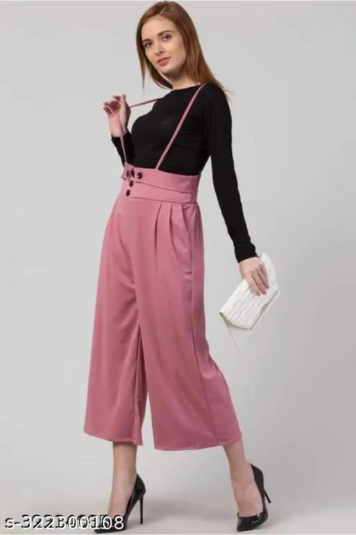 Classic cotton blend jumpsuit for women, solid-colored long sleeve fashion, M size with bust 34in, length 36in, waist 30in
