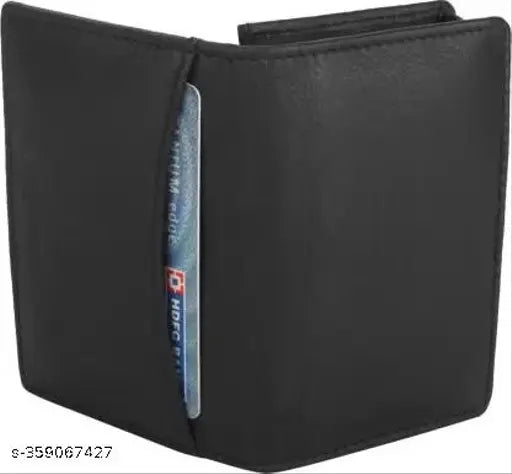 Violet mini thin RFID protected premium leather wallet with 4 compartments, ideal for men's gifts or daily use
