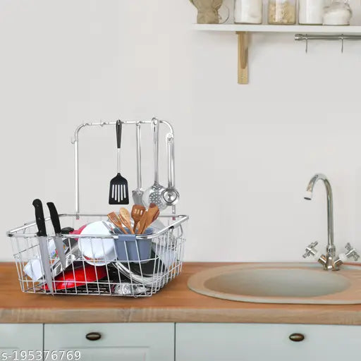Steel dish drying rack