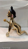 Brass Krishna Idol Set - Laddu Gopal 5 no size, intricately detailed DECOR CLUB metal showpiece