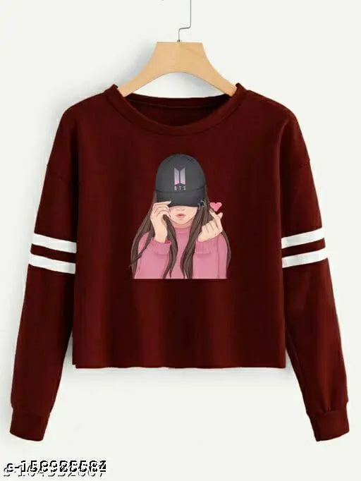 Fancy Fashionista women's sweatshirt, S-XL, Indian cotton apparel