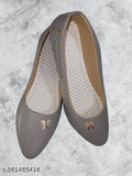 Synthetic bellies with cross design - women's slip-on ballerinas for casual and fancy outfits (India-made)