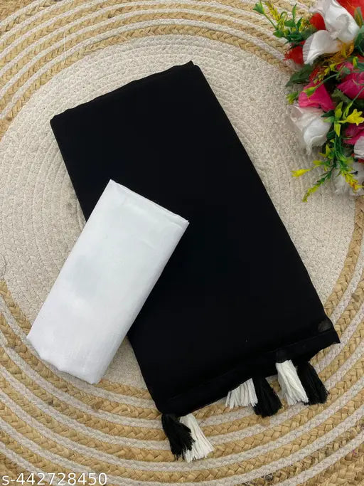 Dark georgette saree with a wine tint