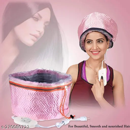 RVD brand hair spa cap, semi-circular, electric thermal steamer with detachable temperature control, used for nourishing moisturizing deep conditioning of natural or damaged hair