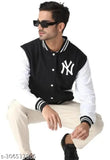 Stylish black and white zip jacket for boys